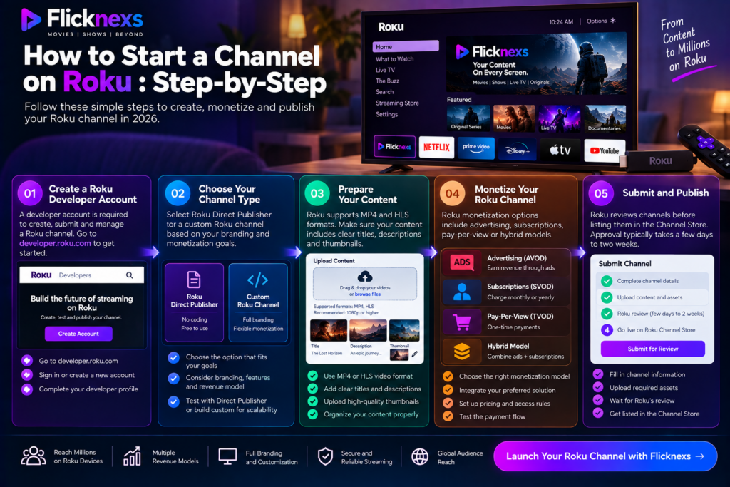 How to start a channel on roku : Step-by-Step