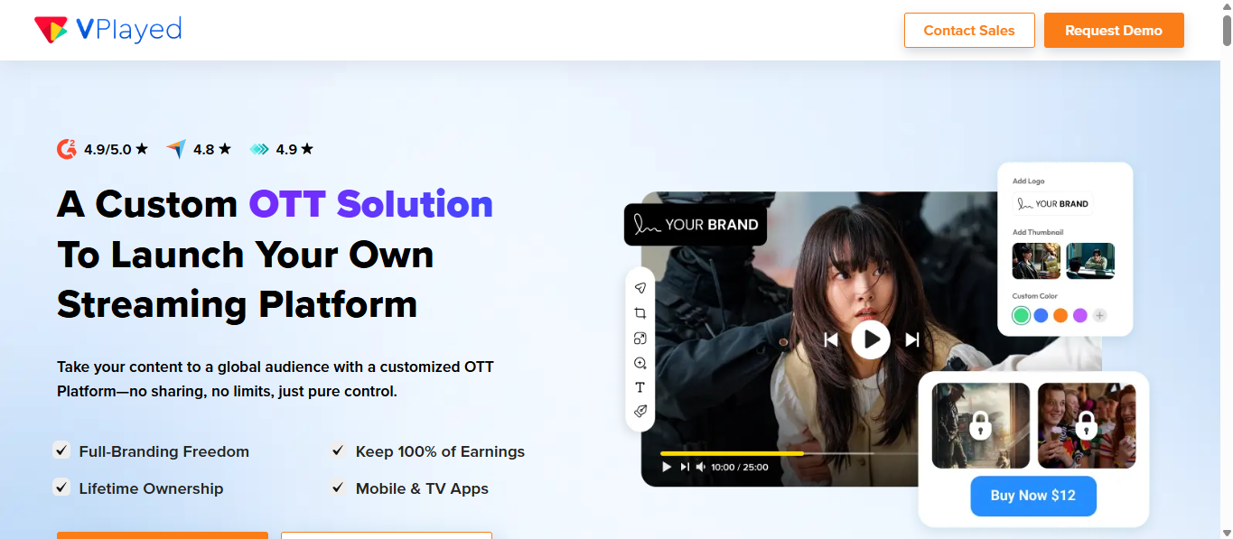 VPlayed OTT Platform 