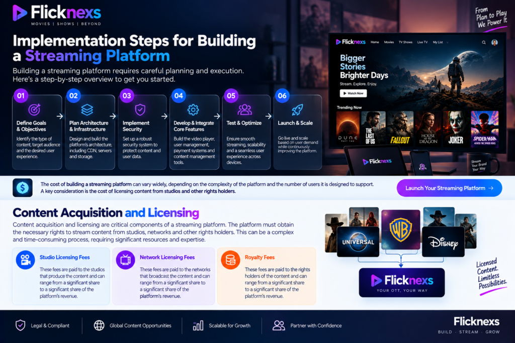 Implementation Steps for Building a Streaming Platform
