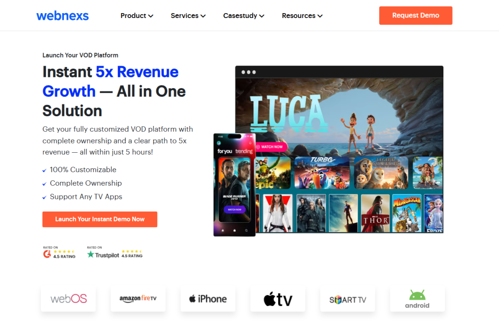 Webnexs VOD solution