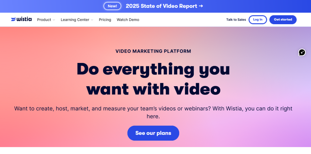 Wistia video hosting