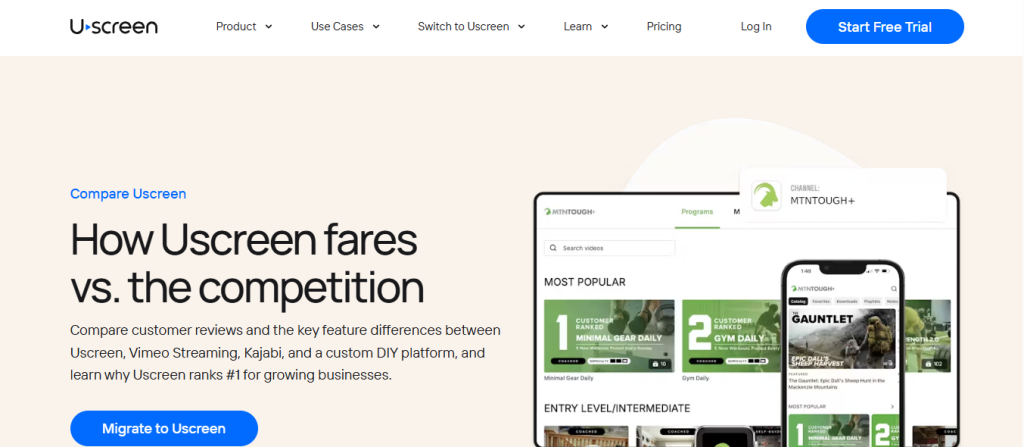 Uscreen platform