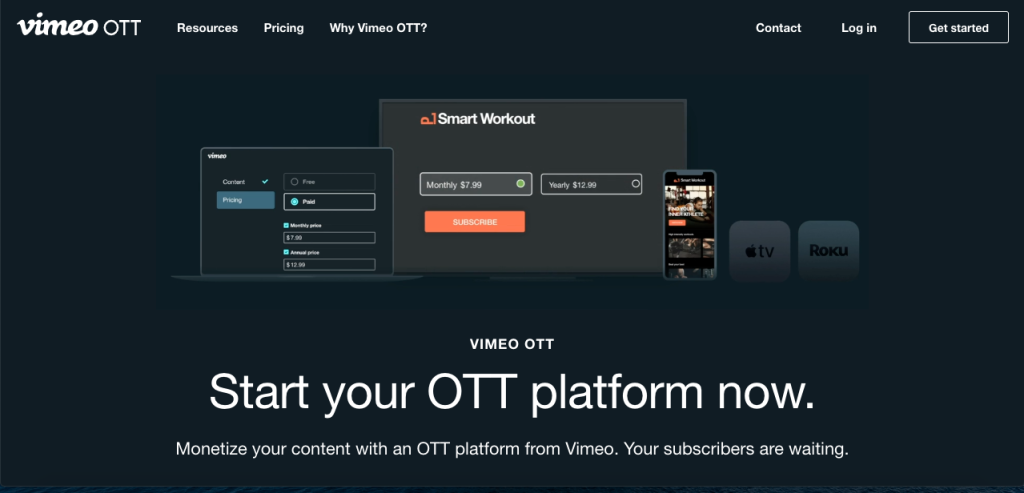 Vimeo OTT Platform software