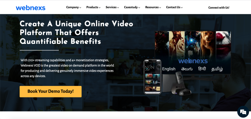 webnexs video streaming platform