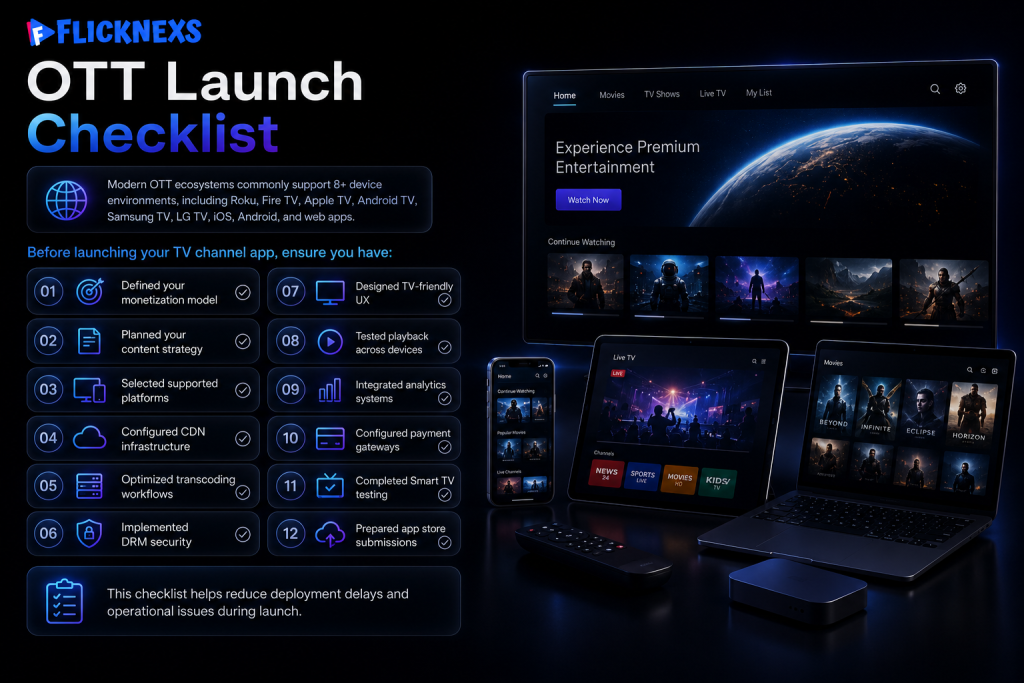 TV channel app launch checklist