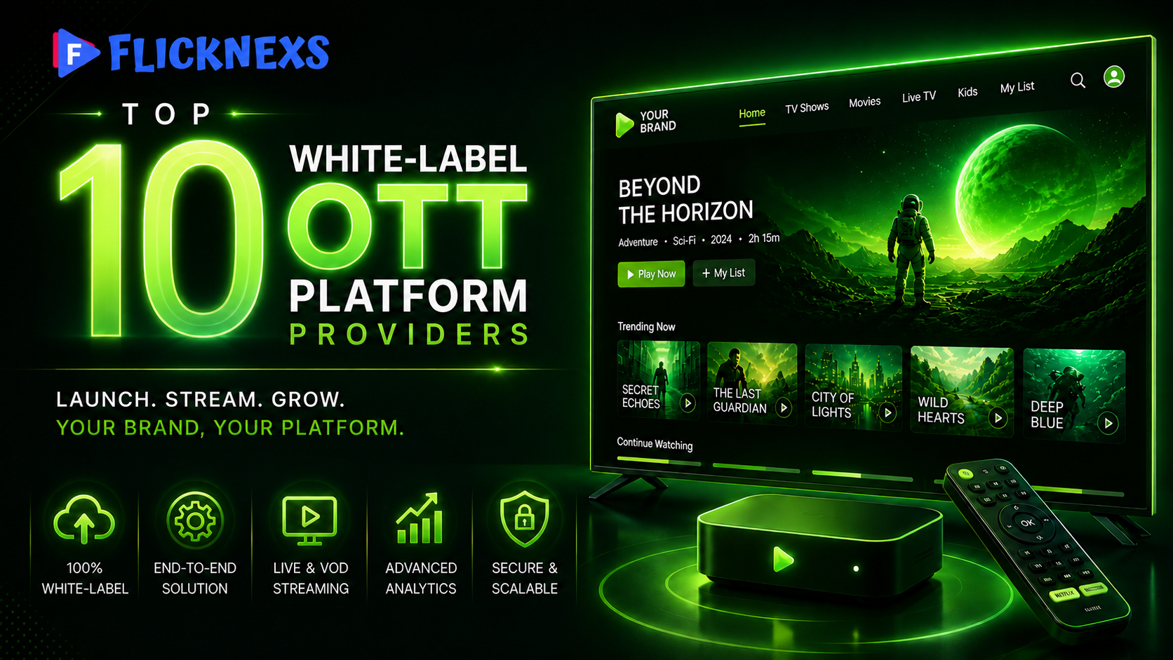 Top 10 White-Label OTT Platform Providers to Build Your Own Streaming App (2026 Guide)
