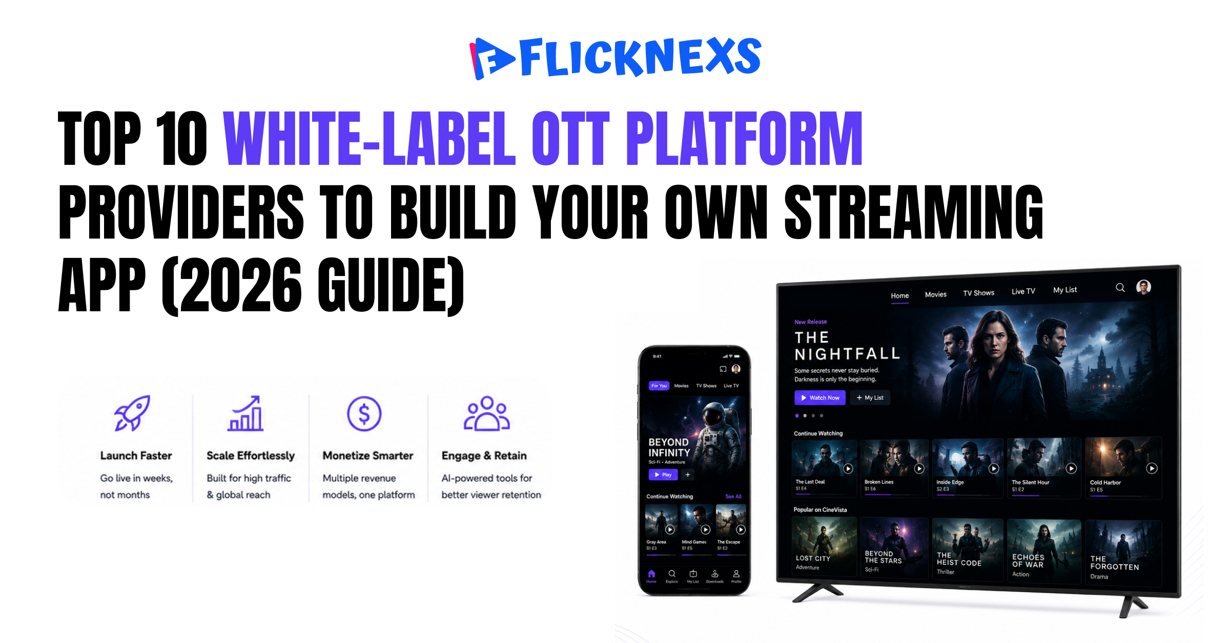 Top 10 White-Label OTT Platform Providers to Build Your Own Streaming App (2026 Guide)