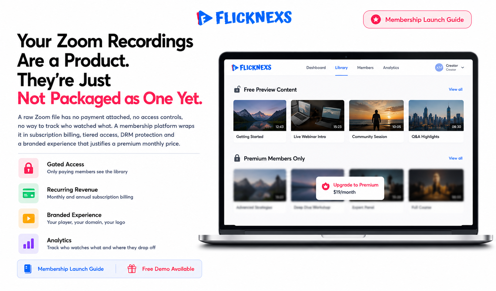 How to Turn Zoom Recordings Into a Recurring Video Membership